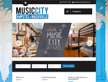 Tablet Screenshot of musiccityhostel.com